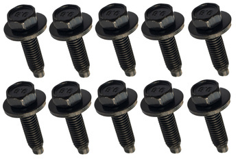 10x ŚRUBA M5 x 20 WKRĘT MONTAŻOWY SPINKA OSŁON NADKOLE ZDERZAK PŁYTA CZARNY