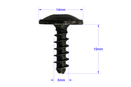 WKRĘT MONTAŻOWY TORX 5x15 UNIWERSALNY 10 SZTUK