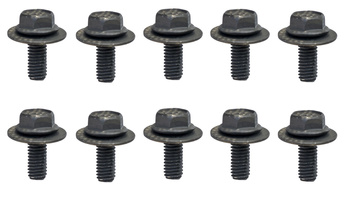 10x ŚRUBA M6x15 CZARNA Z PODKŁADKĄ 9GG600616T MAZDA 3 5 6 CX-3 CX-5 CX-7