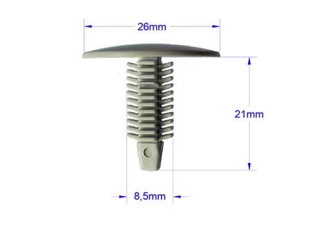 SPINKA TAPICERKI OSŁON NADKOLI UNIWERSALNA 8,5mm