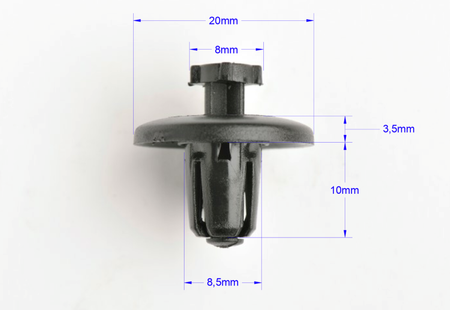 KOŁEK SPINKA NADKOLA OSŁON PEUGEOT 307 406 607 807