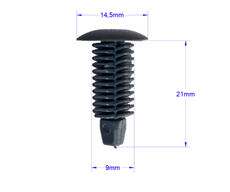 10X SPINKA TAPICERKI OSŁON NADKOLI UNIWERSALNA 8mm