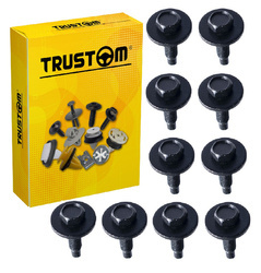 10 SZTUK ŚRUBA M6 x 24 CZARNA Z PODKŁADKĄ