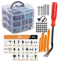 SPINKI KOŁKI KLIPSY SAMOCHODOWE DO TAPICERKI AUTA + ŚCIĄGACZE ZESTAW 725 EL