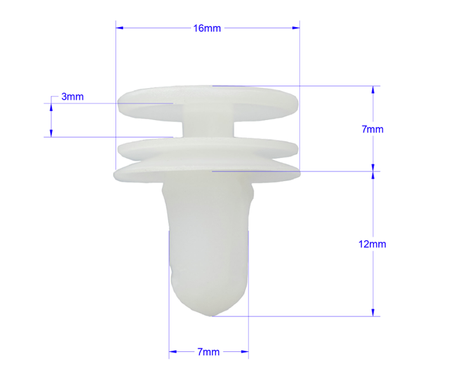 SPINKA TAPICERKI PEUGEOT 206 306 307 CITROEN C4 C8