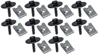 10x ZESTAW BLASZEK WKRĘTÓW 4.8 MONTAŻOWYCH BMW 3 E46 E90 5 E39 E60 E63 E81