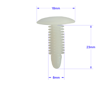 SPINKA TAPICERKI OSŁON NADKOLI UNIWERSALNA 8,5mm