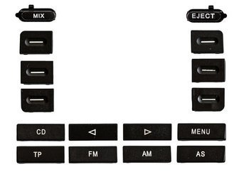 PRZYCISKI PANELU KPL RADIO RCD 300 VW VOLKSWAGEN