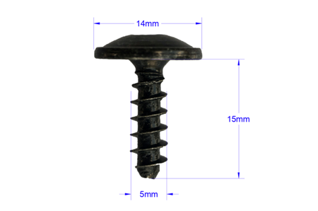 WKRĘT MONTAŻOWY TORX 5x15 UNIWERSALNY 20 SZTUK